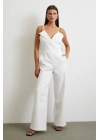 Zincir Detaylı Tulum Beyaz