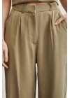 Geniş Paça Pantolon Haki