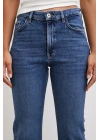 Yüksek Bel Regular Fit Jean Mavi