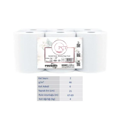 PÇT - Enmotion Paper Towel - 2Ply - 4 Kg/6 Rolls