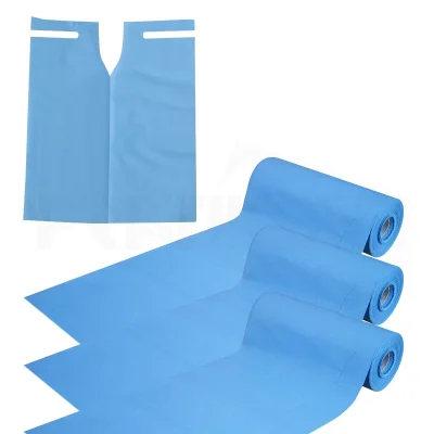 Pratikser Disposable Patient Apron Blue - 50x60cm - 3 Rolls