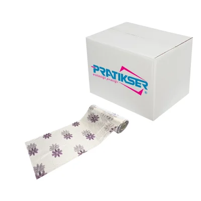 Pratikser Disposable Polyethylene Tablecloth Daisy - 150x150cm - 20Pcs/Roll - Box