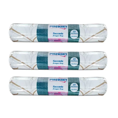 Pratikser Tek Kullanımlık Seccade Hilal Alem - 50x115cm - 3 Rulo