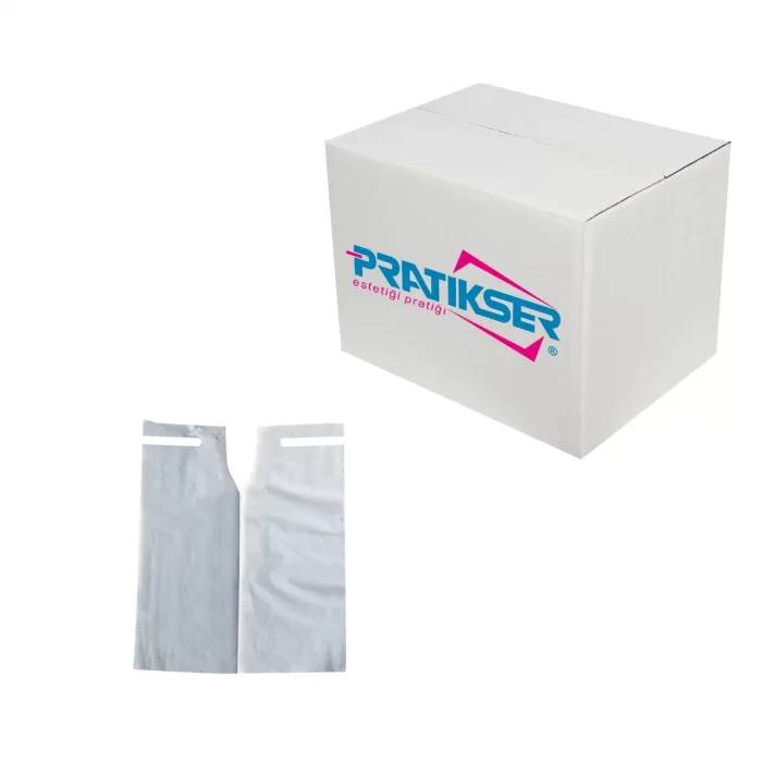 Pratikser Disposable Patient Apron White - 50x60cm - Box