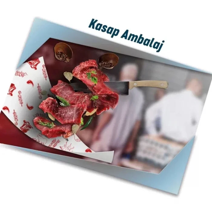 Pratikser Tek Kullanımlık Kasap Ambalaj Baskılı - 33x50cm - Koli