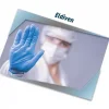 Pratikser Disposable Gloves - 100Pcs/Box - Small/Medium - Blue