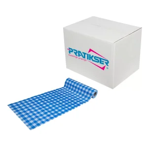 Pratikser Disposable Tablecloth Blue - 80x100cm - Box