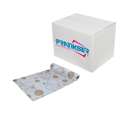 Pratikser Disposable Tablecloth Plate - 100x150cm - (10Pcs/Roll) - Box