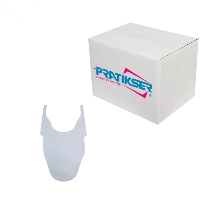 Pratikser Tek Kullanımlık Mama Önlüğü Beyaz - 25x55cm - Koli