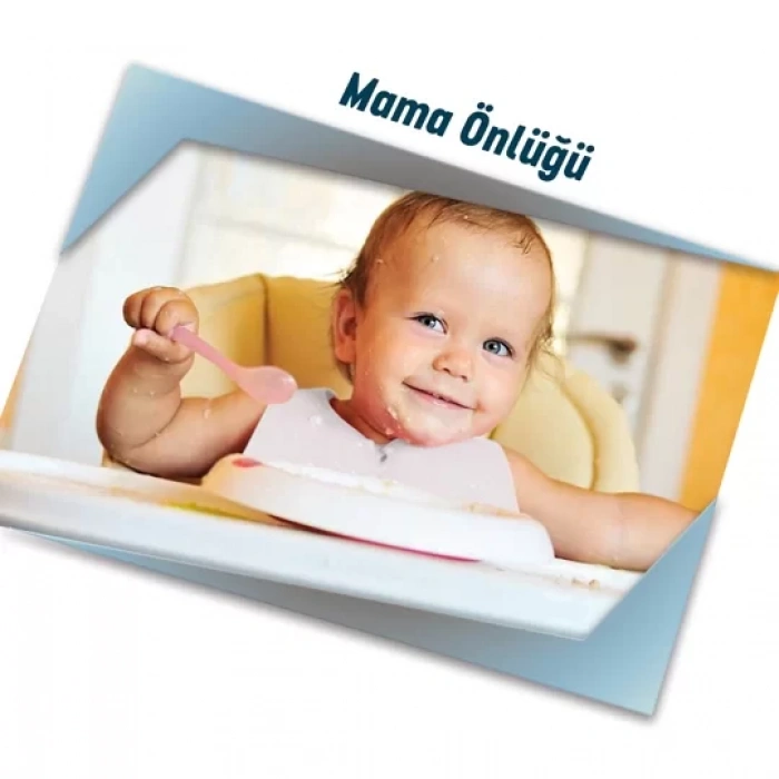 Pratikser Tek Kullanımlık Mama Önlüğü Beyaz - 25x55cm - Koli