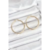 316L Çelik Gold Renk 35 mm Halka Kadın Küpe