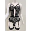 Afrodit Siyah Sexy Jartiyer Takım -1050