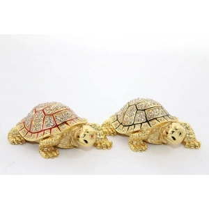 Swaroski Taşlı Kaplumbağa Figürü Alk1912