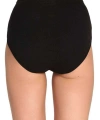 6 Adet Tutku Kadın Yüksek Bel Bato Kalın Lastik Külot Siyah