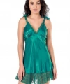 Arias Closet Zümrüt Kısa Saten Gecelik 8121