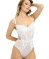 Beyaz Dantelli Bodysuit - 887b