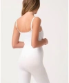 Beyaz Kadın Paçalı Boy Dikişsiz Korse - 751