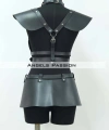 Deri Mini Elbise, Deri Harness Etek Ve Göğüs Takım - Brf1371