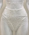 Ekru Dantelli Yüksek Bel Külot Venüs-k1012