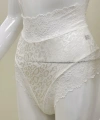Ekru Dantelli Yüksek Bel Külot Venüs-k1012