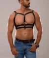 Erkek Deri Seksi Göğüs Harness - Brfm138