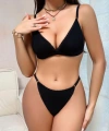 Kadın Siyah Zarif Bikini Mayo Takımı Özel Tasarım