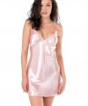 Pembe Kısa Saten Gecelik 8105