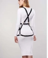Seksi Deri Elbise Üzeri Deri Harness - Brf1390