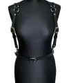 Seksi Deri Omuzdan Baglamalı Göğüs Harness - Brf916
