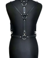 Seksi Deri Omuzdan Baglamalı Göğüs Harness - Brf916