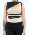 Sık Deri Seksi Göğüs Harness - Brf903