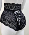 Siyah Dantelli Yüksek Bel Külot Venüs-k1013