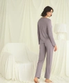 Yakası Kolu Ve Omzu Dantelli Boydan Düğmeli Pijama Takımı