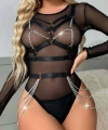 Zincir Detaylı Şık Kemer Büstiyer Takım - Brf795