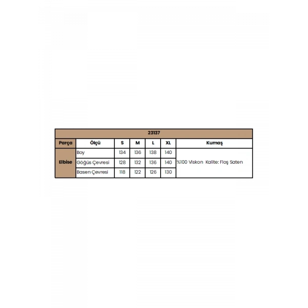 %100 Viskon Çiçek Desenli Saten Elbise
