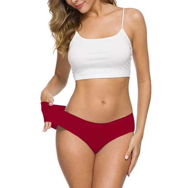 8 Adet Kadın Dikişsiz Lazer Kesim Esnek İz Yapmayan Külot S6