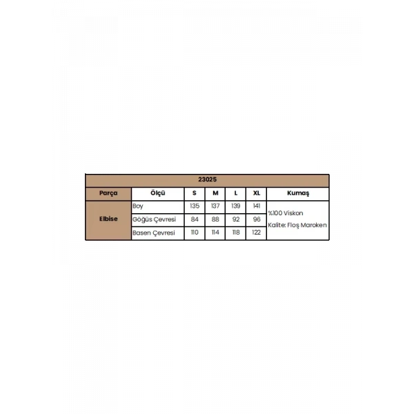 Çiçek Desenli Viskon Elbise