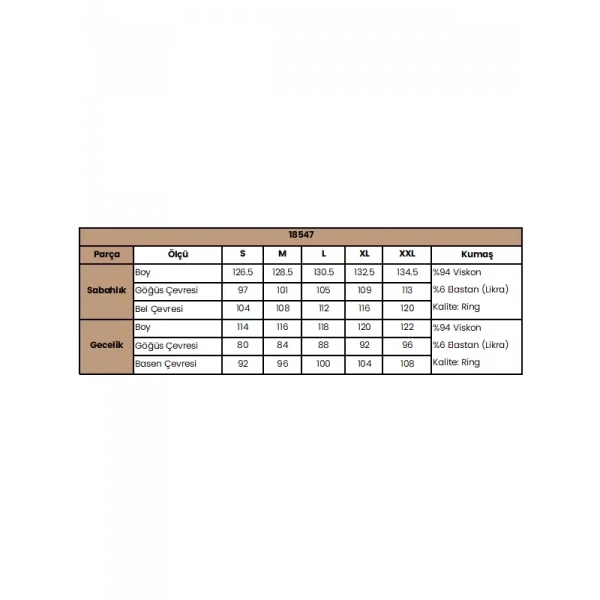 Dekolteli Yakası Ve Kolu Dantelli Sabahlık Takımı