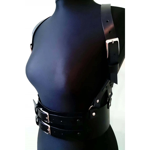 Deri Korse Harness, Şık Elbise Kemeri - Brf914