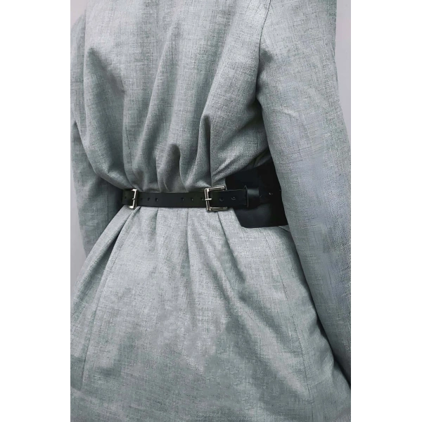 Deri Korse Kemer, Şık Deri Harness Kemer - Brf1127