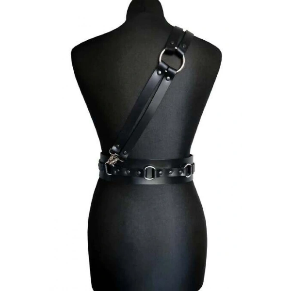 Deri Omuzdan Bağlamalı Bel Kemer  Harness  - Brf915