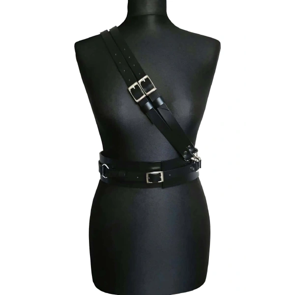 Deri Omuzdan Bağlamalı Bel Kemer  Harness  - Brf915