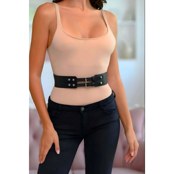 Elbise Kemeri, 2 Tokalı Şık Kadın Kemer - Brf1203