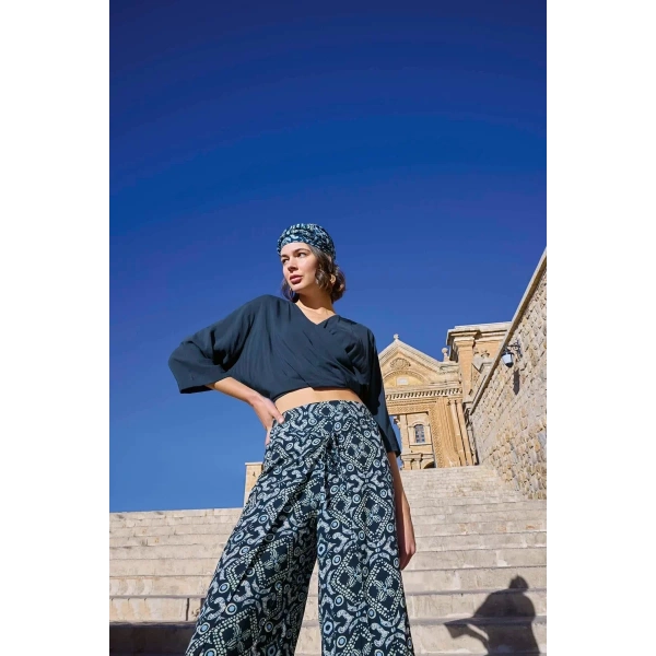 Etnik Desenli Alt Üst Takım