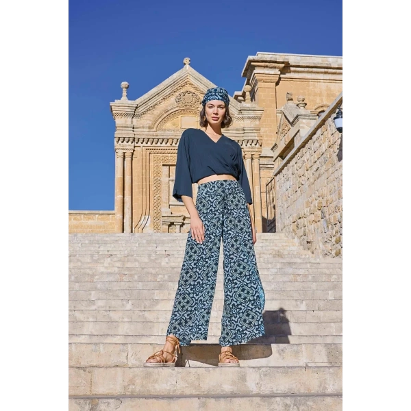 Etnik Desenli Alt Üst Takım