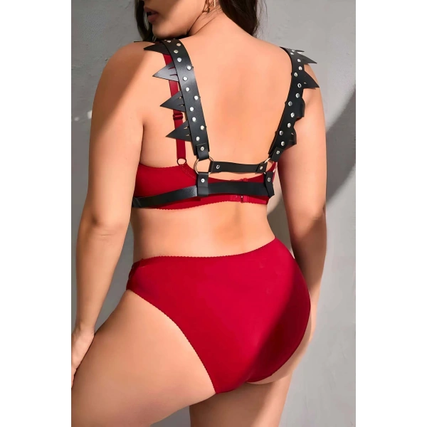 Fantazi Deri Seksi Göğüs Harness - Brf1166