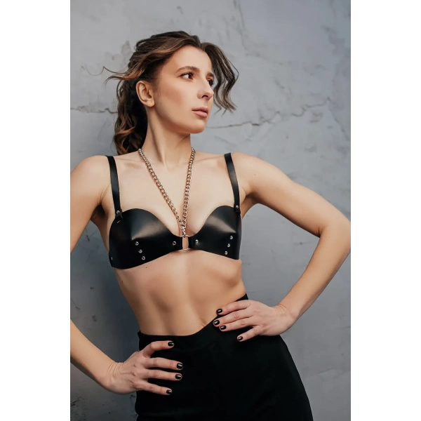 Fantazi Deri Sütyen Harness - Brf1380