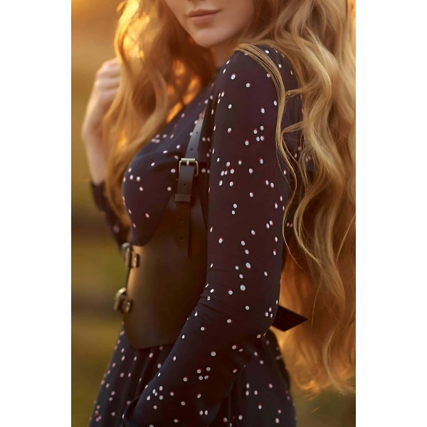 Göğüs Altı Detaylı Şık Elbise Kemeri - Brf612