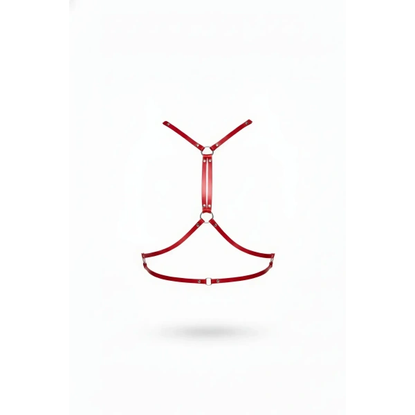 Kırmızı Kadın Kemer Deri Vücut Aksesuarı - Brf203