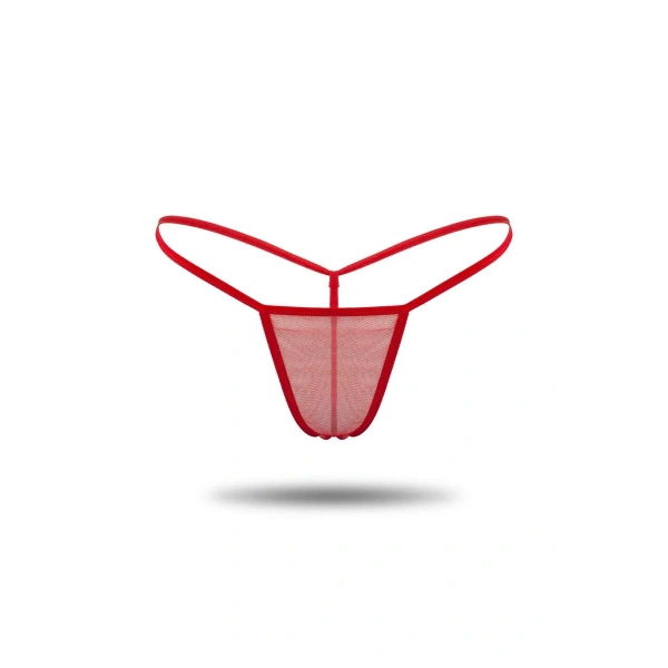 Kırmızı Tül Tanga TM1115